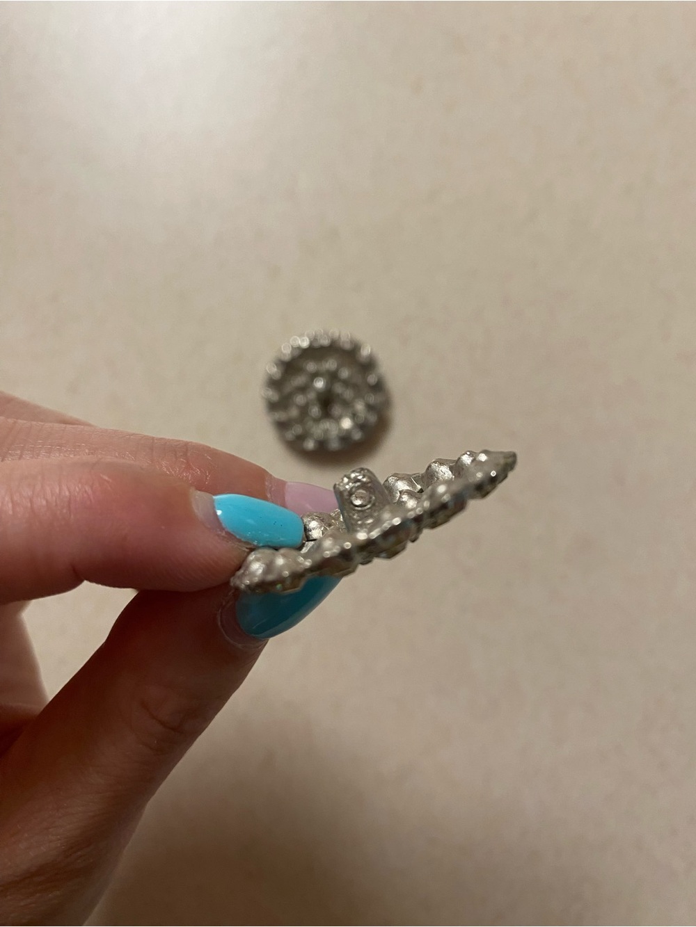 Vintage Rhinestone Cluster Round Buttons - Picture 5 of 5